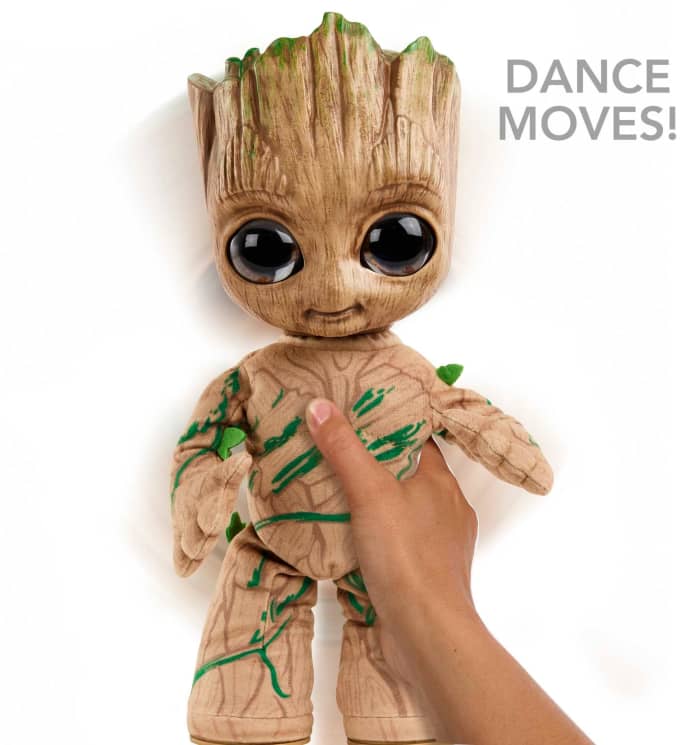 Hot Wheels Marvel Plush Groovin’ Groot Dancing And Talking Plush Figure