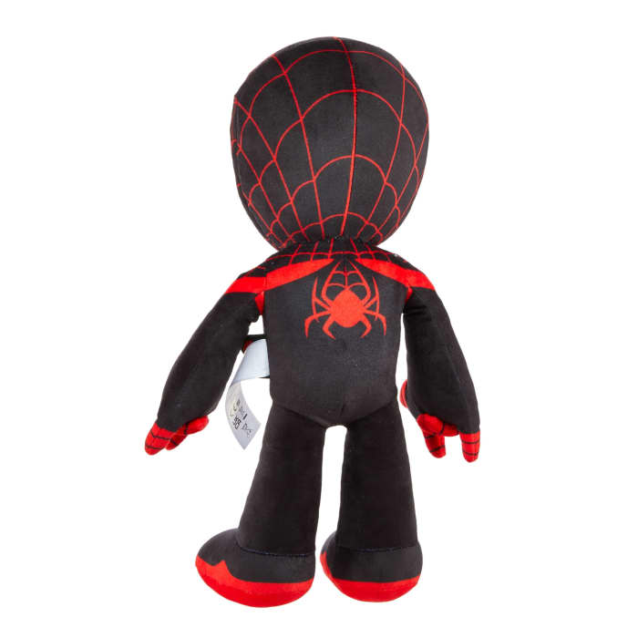 Hot Wheels Marvel Plush Talkers Miles Morales Soft Toy 11.75-Inch Collectible Figure With Sounds & Phrases