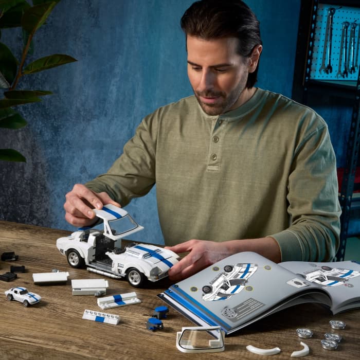 hot wheels Mattel Brick Shop Hot Wheels Jogo de Construção Elite '63 Corvette Grand Sport