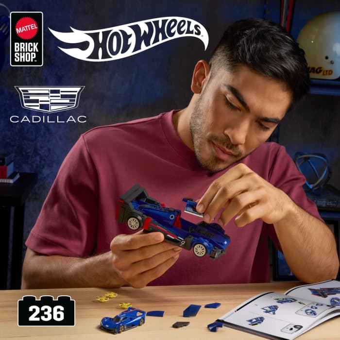 hot wheels Mattel Brick Shop Hot Wheels Juguete de Construcción Speed Cadillac Project GTP Hypercar