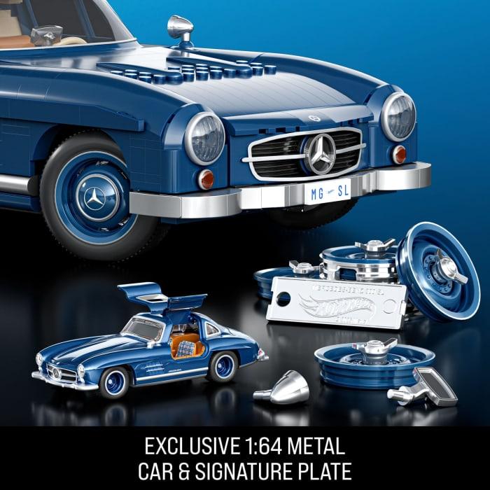 Hot Wheels Mattel Brick Shop Hot Wheels Mercedes-Benz 300 SL Building Toy Kit (1600 Pieces) For Collectors