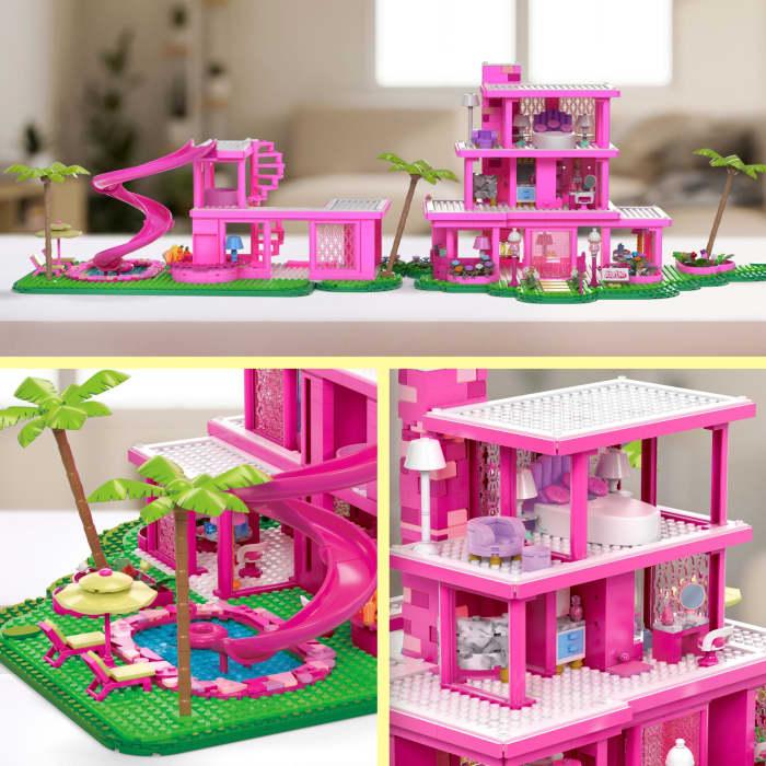 hot wheels MEGA Barbie The Movie Replica Dreamhouse Building Kit (1795 Pieces) For Collectors