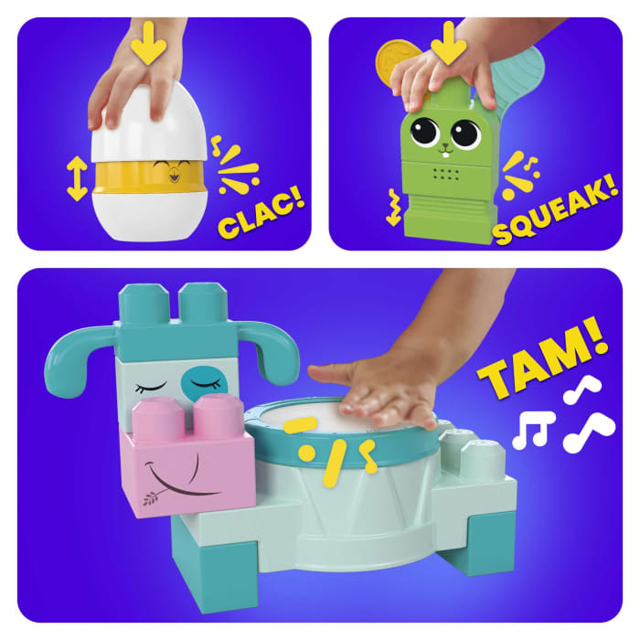 Hot Wheels MEGA Bloks Fisher Price Musical Farm Band Sensory Block Toy (45 Pieces) For Toddler