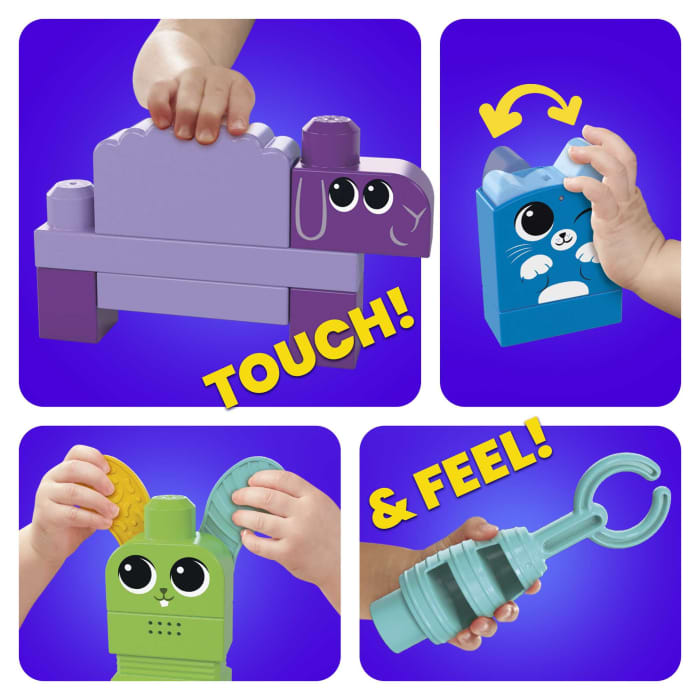 Hot Wheels MEGA Bloks Fisher Price Musical Farm Band Sensory Block Toy (45 Pieces) For Toddler