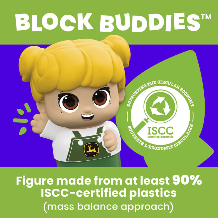 Hot Wheels MEGA BLOKS John Deere Lil' Tractor Building Toy Blocks (6 Pieces) For Toddlers