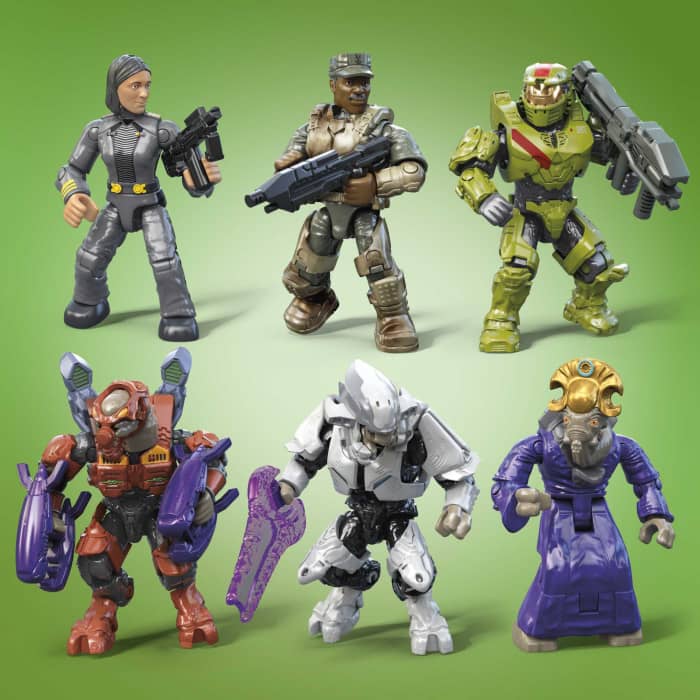 Hot Wheels MEGA Halo 20th Anniversary Pack Building Kit With 20 Micro Action Figures (352 Pieces)