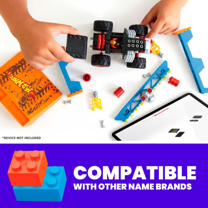 Hot Wheels MEGA Hot Wheels Bone Shaker Crush Course Monster Truck Building Set (151 Pcs)