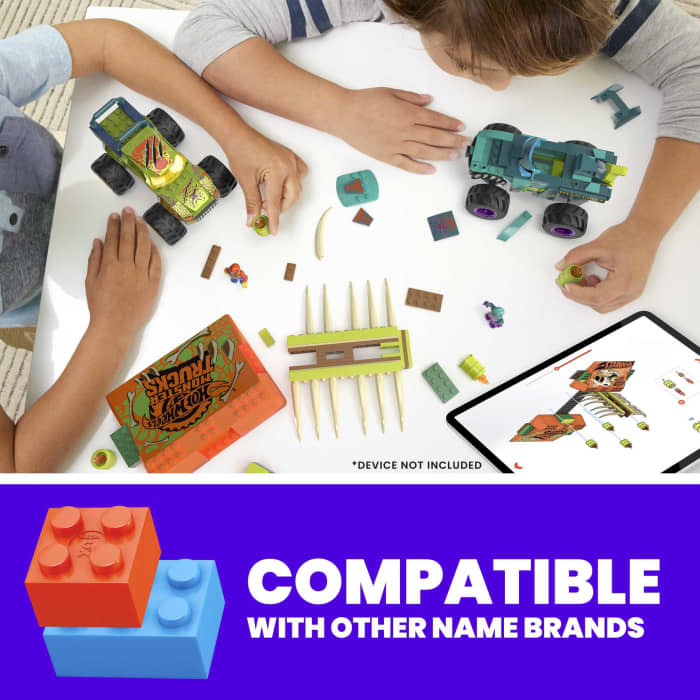 Hot Wheels MEGA Hot Wheels MEGA-Wrex Boneyard Stunt Course Building Toy With 2 Figures (332 Pieces)