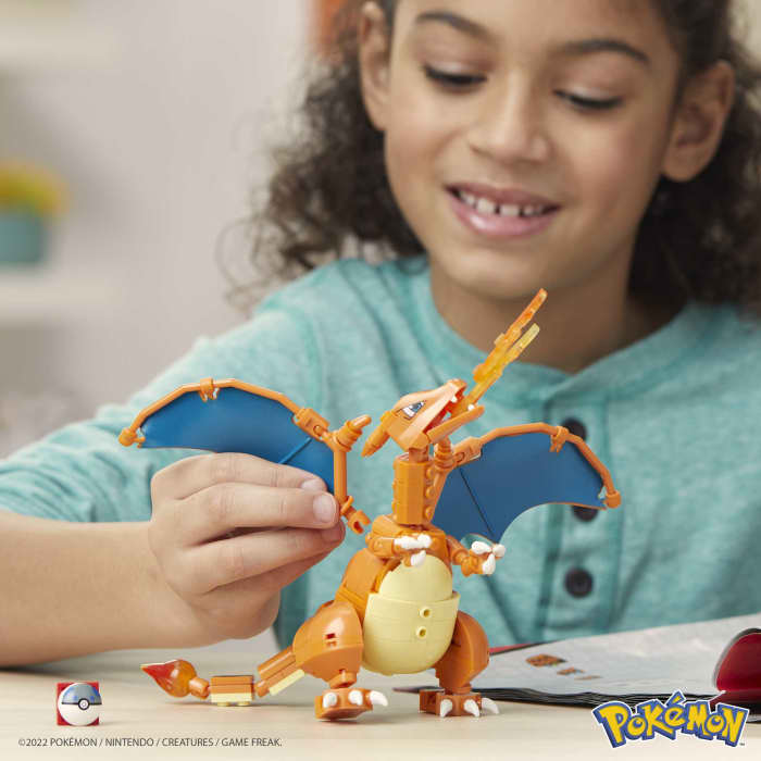 hot wheels MEGA Pokémon Charizard Construction Set Building Toys For Kids