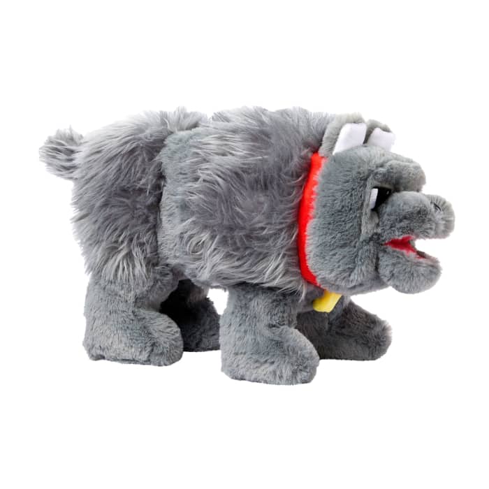Hot Wheels Minecraft Dennis The Wolf Interactive Plush Toy With Sounds & Moving Mouth Inspired By The Movie