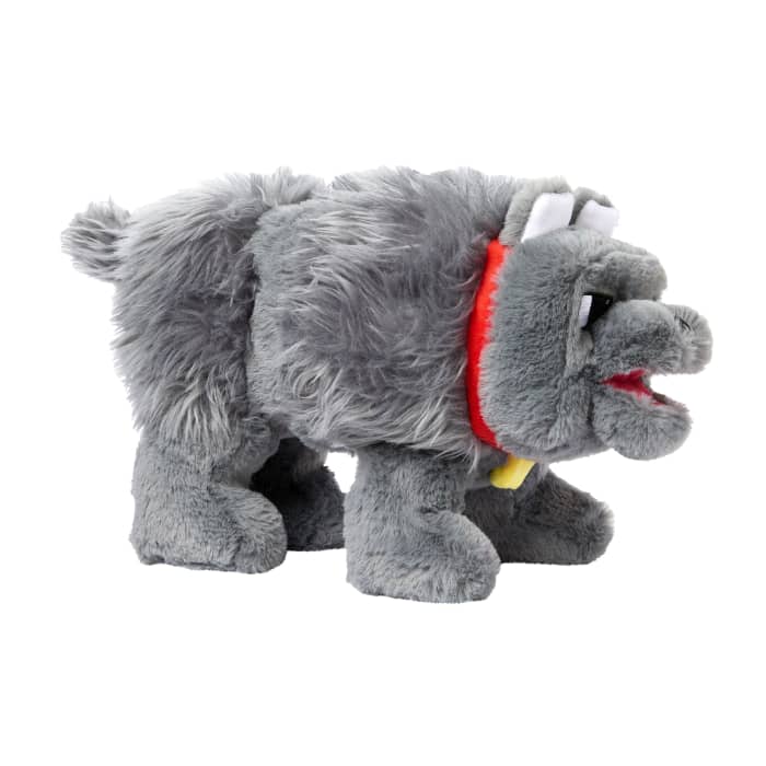 Hot Wheels Minecraft Dennis The Wolf Interactive Plush Toy With Sounds & Moving Mouth Inspired By The Movie
