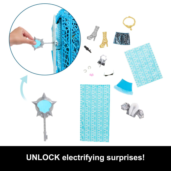 Hot Wheels Monster High Skulltimate Secrets Hauntlywood Mysteries Doll Frankie Stein With 19+ Surprises