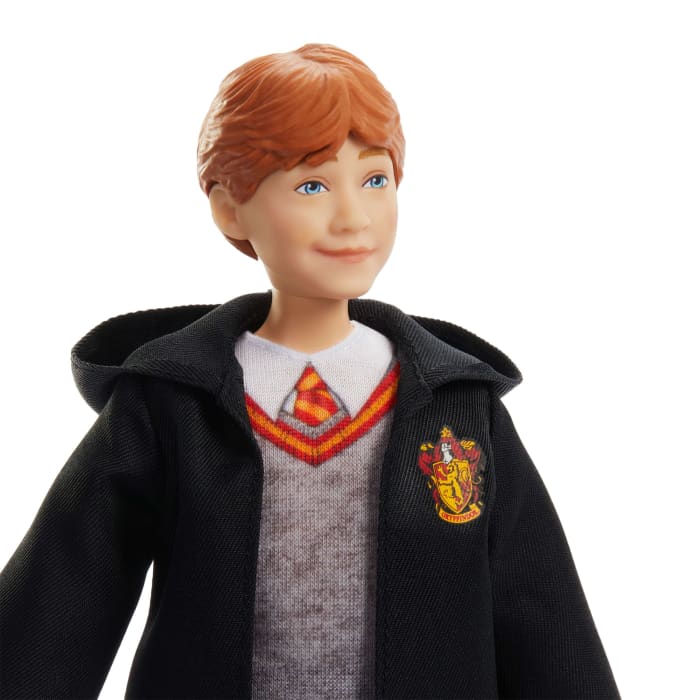 Hot Wheels Ron Weasley Fashion Doll In Signature Hogwarts Uniform With Wand Accessory Inspired By The Movie