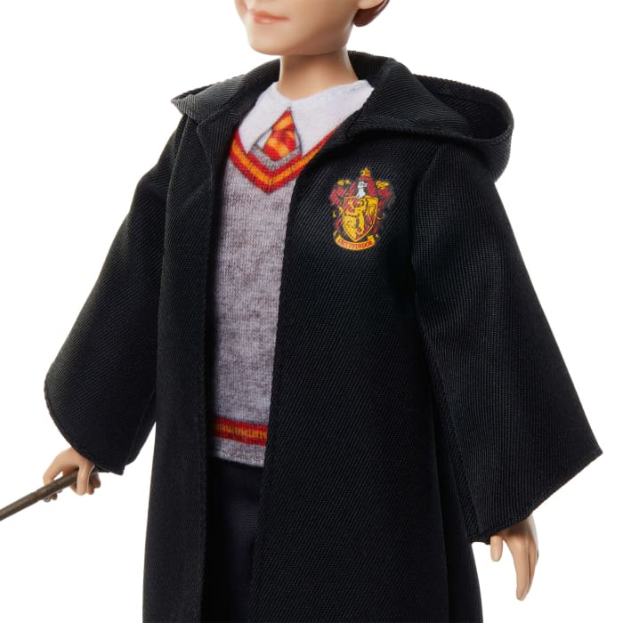 Hot Wheels Ron Weasley Fashion Doll In Signature Hogwarts Uniform With Wand Accessory Inspired By The Movie