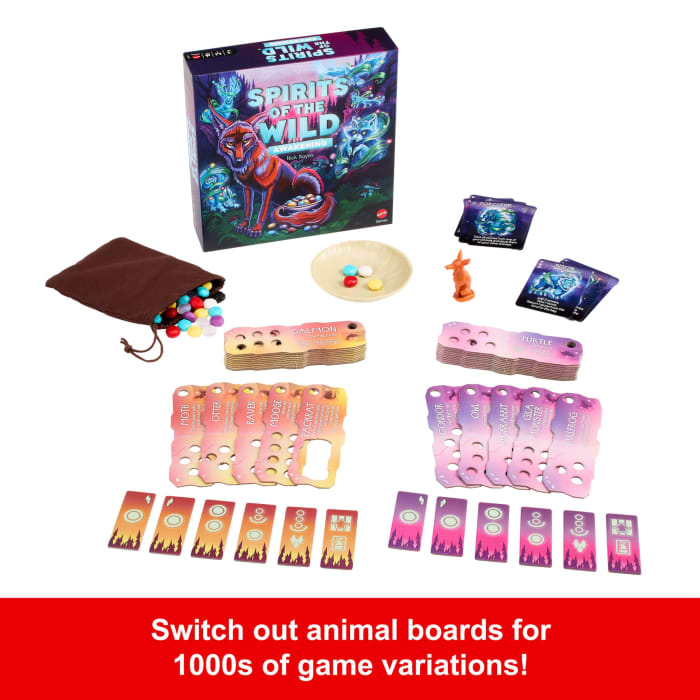 Hot Wheels Spirits Of The Wild: Awakening Relaxing Light Strategy Board Game With Beautiful Art For 2 Players