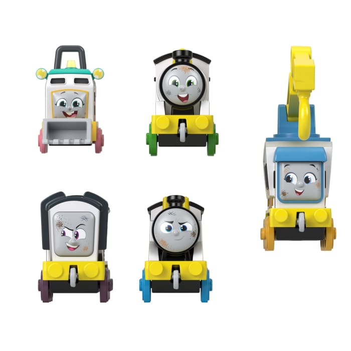 Hot Wheels Thomas & Friends Construction Crew 5-Piece Diecast Metal Toy Train & Vehicle Set