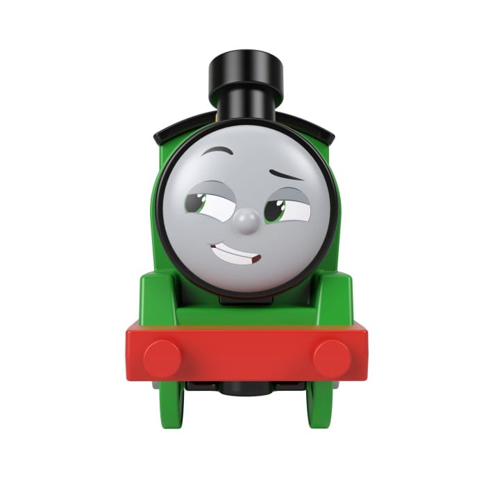 Hot Wheels Thomas & Friends Graffiti Percy Motorized Toy Train Engine With Cargo Cars For Preschool Kids