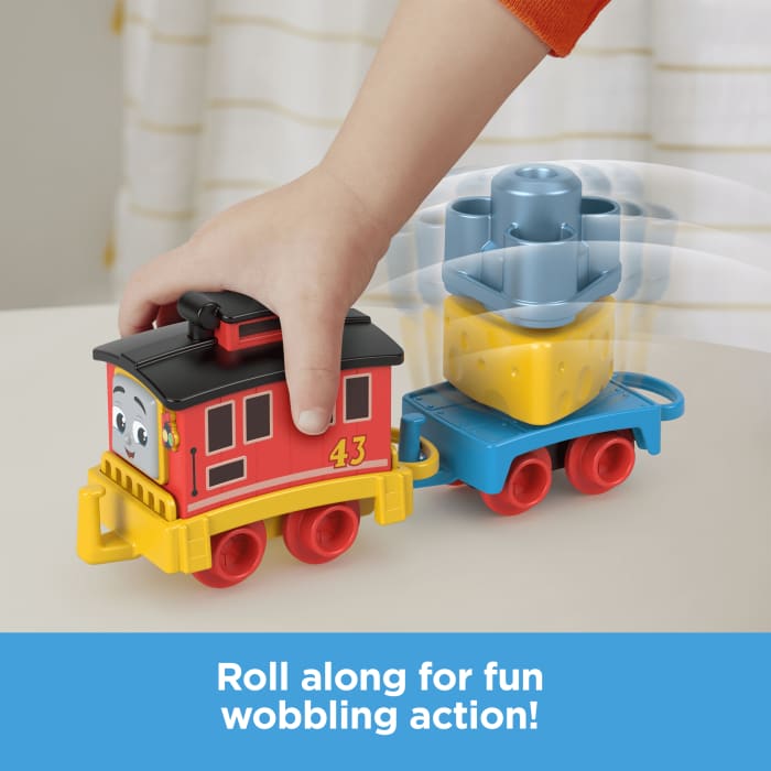 Hot Wheels Thomas & Friends My First Brake Car Bruno Push-Along Vehicle With Stacking Cargo For Toddlers