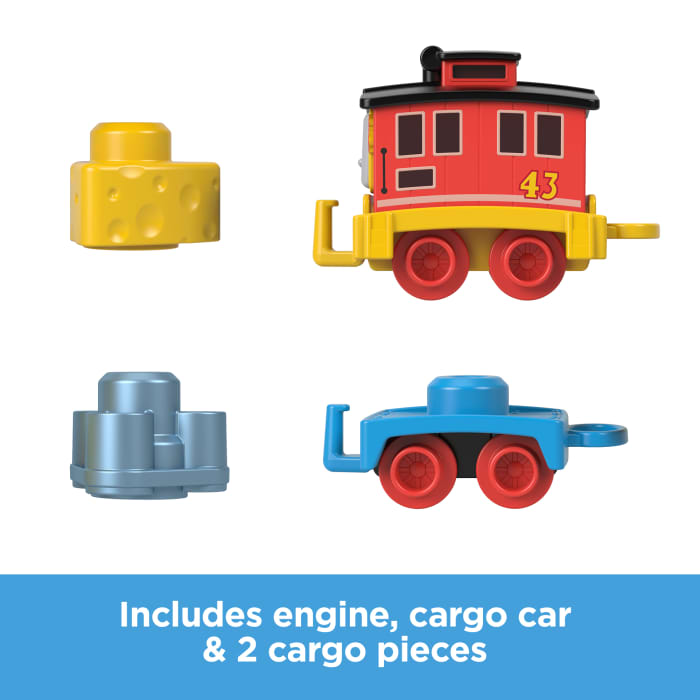 Hot Wheels Thomas & Friends My First Brake Car Bruno Push-Along Vehicle With Stacking Cargo For Toddlers