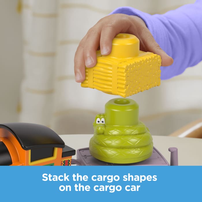 Hot Wheels Thomas & Friends My First Nia Push-Along Toy Train With Stacking Cargo For Toddlers