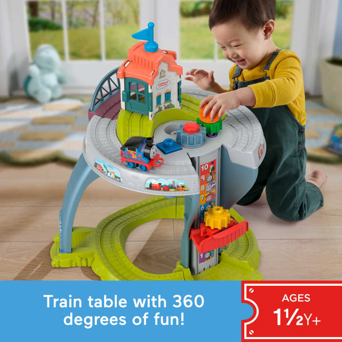 hot wheels Thomas & Friends My First Train Table Toddler Toy With Track & Fine Motor Activities