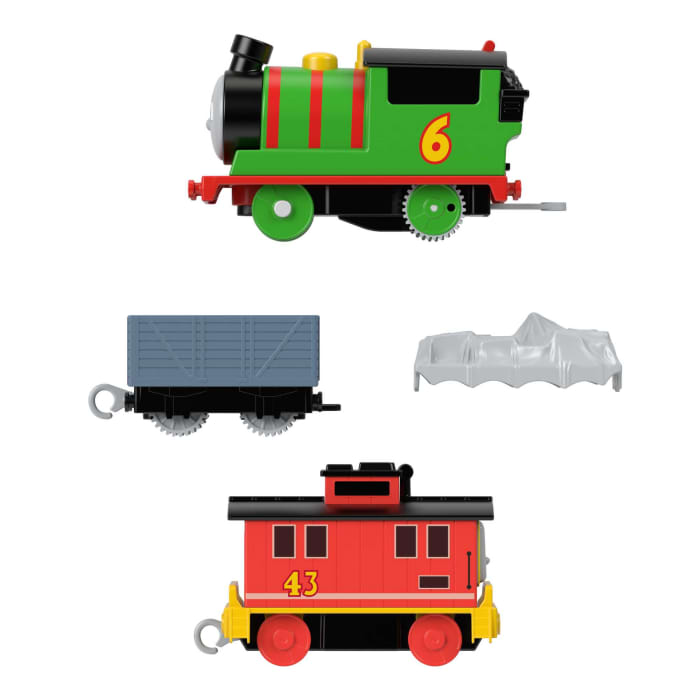 Hot Wheels Thomas & Friends Percy & Brake Car Bruno Motorized Vehicle Set