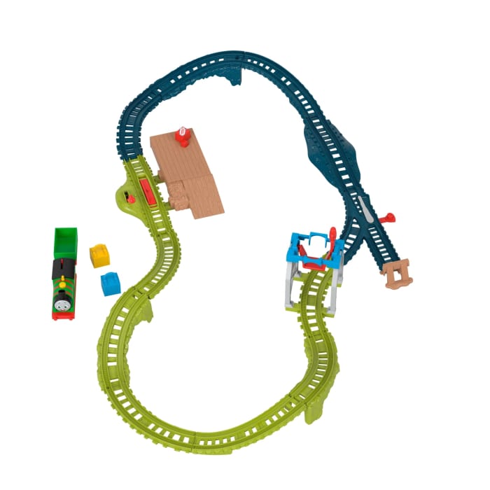 Hot Wheels Thomas & Friends Percy's Parcel Loop Motorized Train And Track Set For Preschool Kids