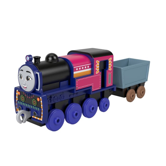 Hot Wheels Thomas & Friends Toy Train Ashima Diecast Push-Along Engine With Cargo Preschool Toy