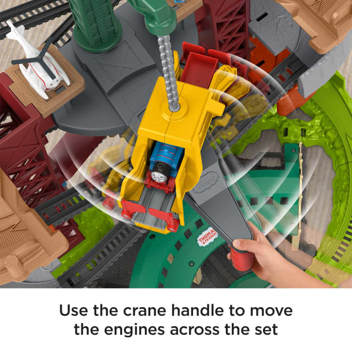 Hot Wheels Thomas & Friends Trains & Cranes Super Tower Playset With Thomas Percy & Harold