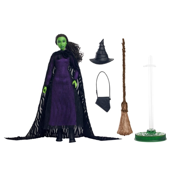 Hot Wheels Universal Pictures’ Wicked Deluxe Elphaba Fashion Doll & Accessories With Braided Hair & Posability - Coming Soon