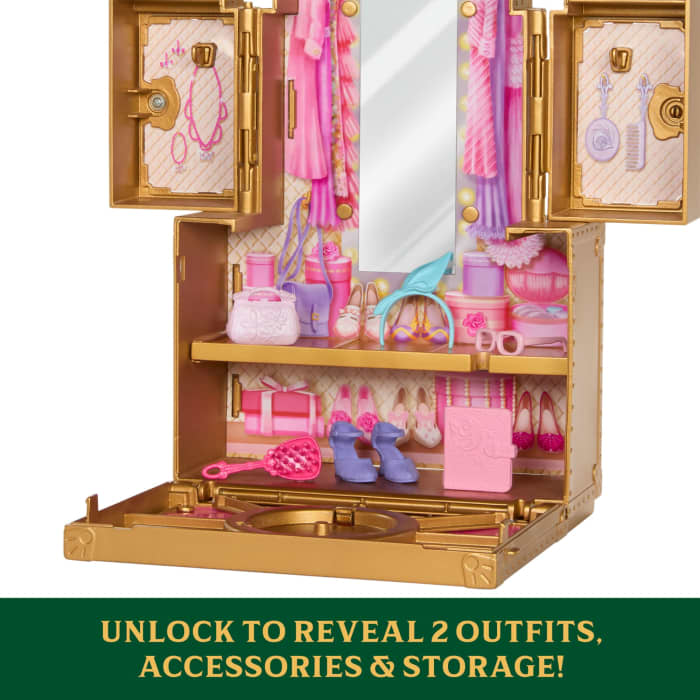 Hot Wheels Universal Pictures’ Wicked Glinda's Glamorous Closet 2 Unique Looks Surprises & 13 Accessories