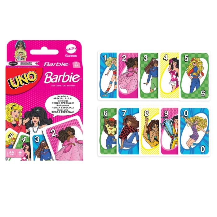 Hot Wheels UNO Barbie Card Game For Kids & Family Night
