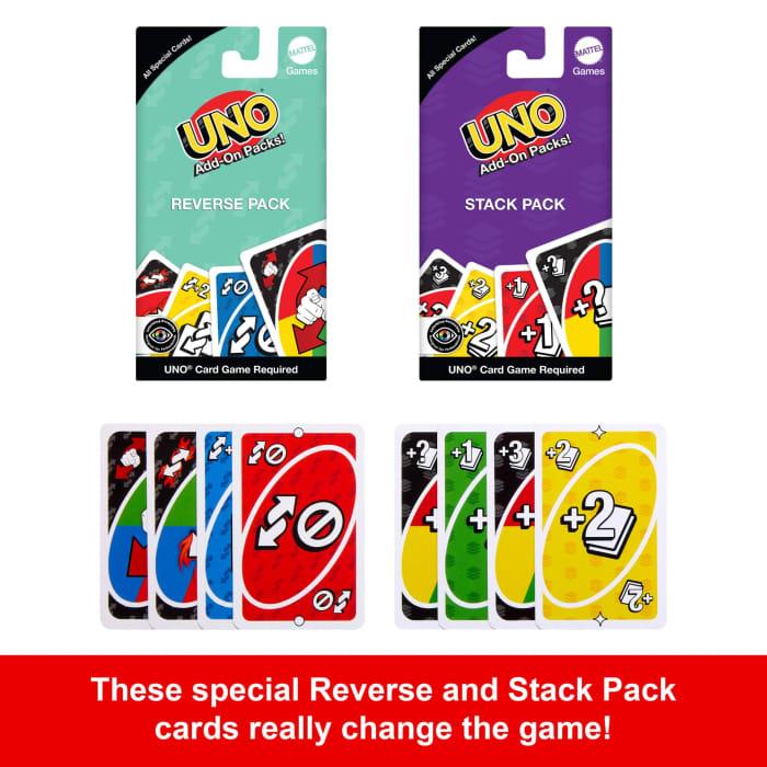 Hot Wheels UNO Card Game With 2 Add-On Packs Card Deck For Kids Adults & Family Night