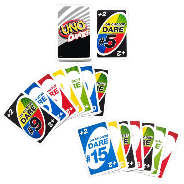 hot wheels UNO Dare Card Game For Family Nights Game Nights Travel Camping & Parties