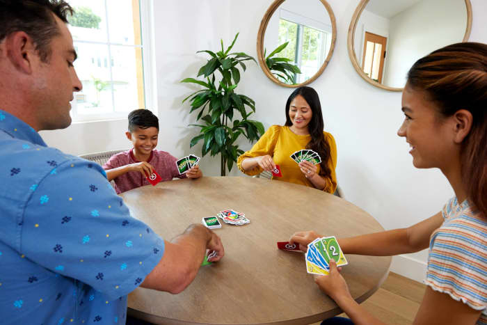 hot wheels UNO Flex Card Game Fun Games For Family And Game Nights