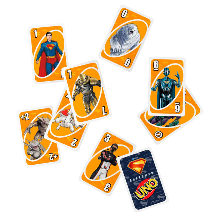 Hot Wheels UNO Superman Card Game For Kid Adult & Family Nights Toy Collectible Inspired By The Movie