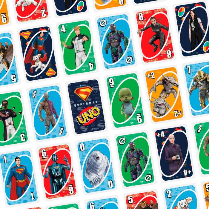 Hot Wheels UNO Superman Card Game For Kid Adult & Family Nights Toy Collectible Inspired By The Movie