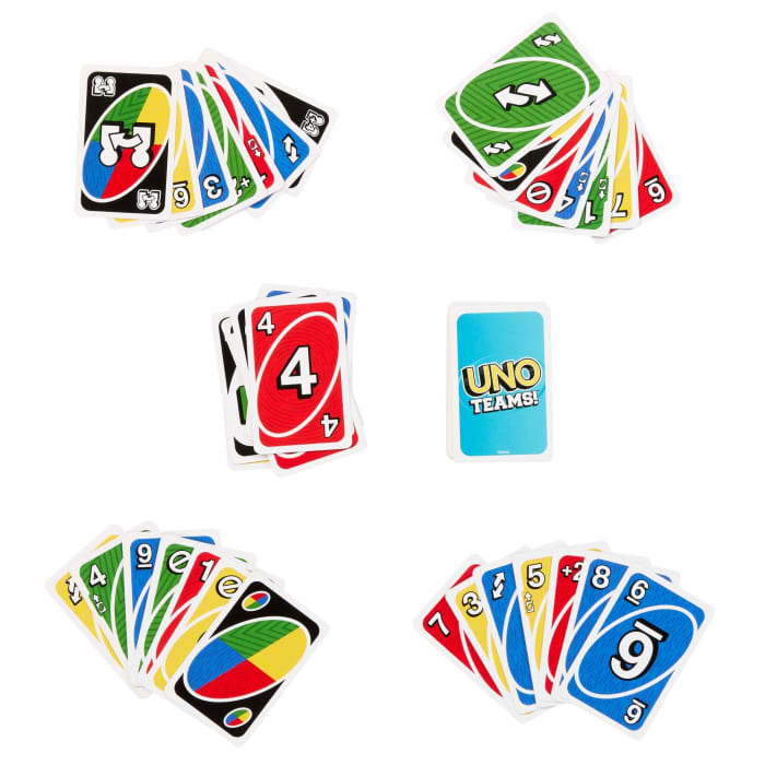Hot Wheels UNO Teams Card Game For Family Nights Game Nights Travel Camping & Parties