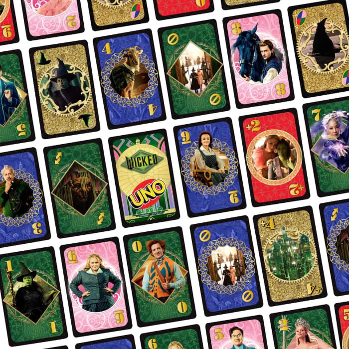 Hot Wheels UNO Wicked Card Game For Kid Adult & Family Nights Inspired By The Movie