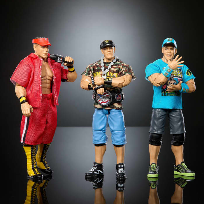 hot wheels WWE Elite Collection John Cena 3-Pack Collectible Set Of 6-inch Action Figures With Articulation