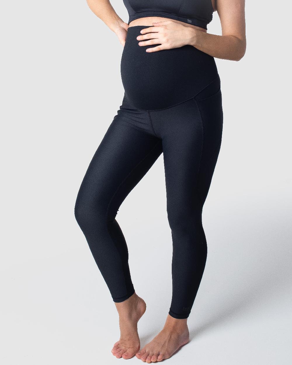 hotmilk Focus Black Maternity Sports Leggings Black Leggings