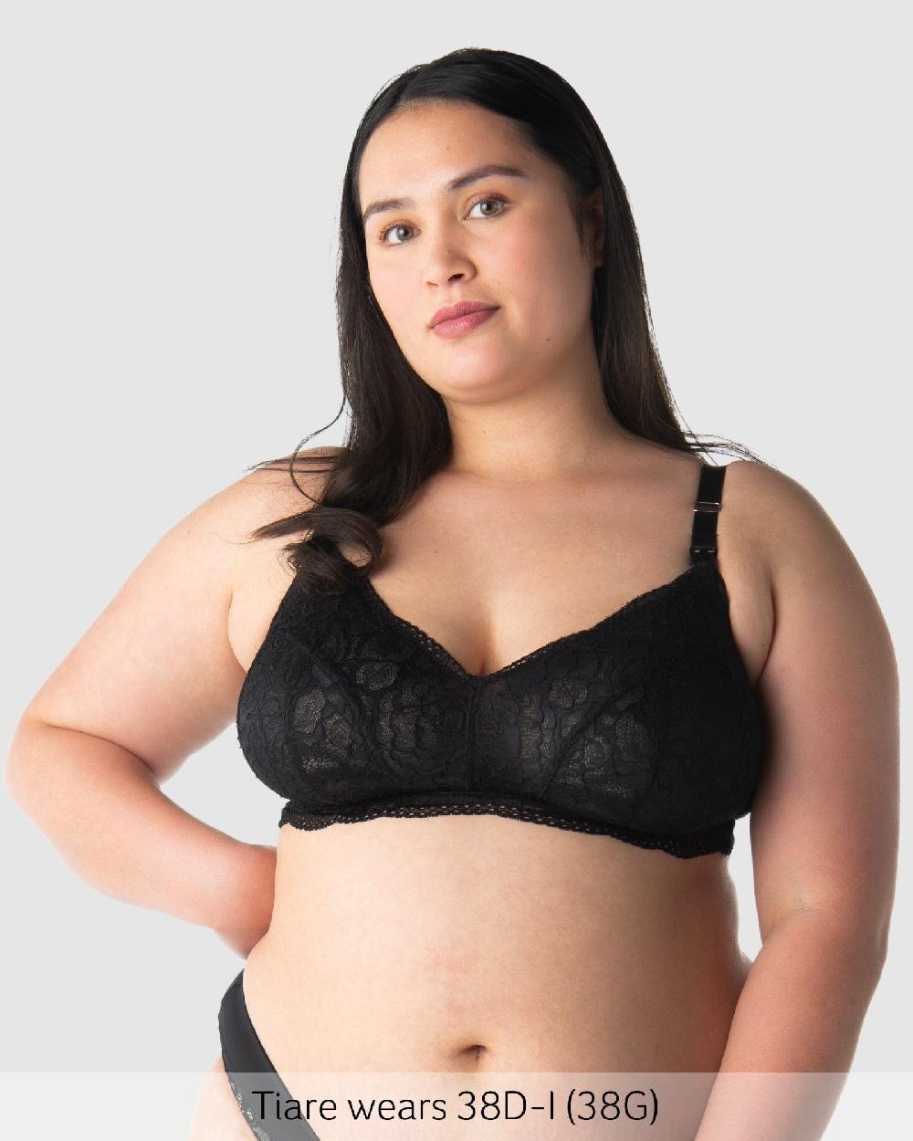 Hotmilk Heroine Multifit Nursing Bralette - Black Black