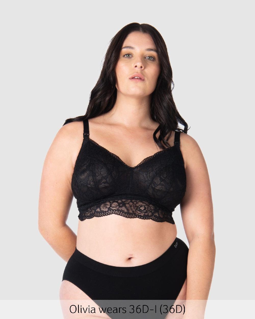 hotmilk Heroine Multifit Nursing Bralette - Black Black