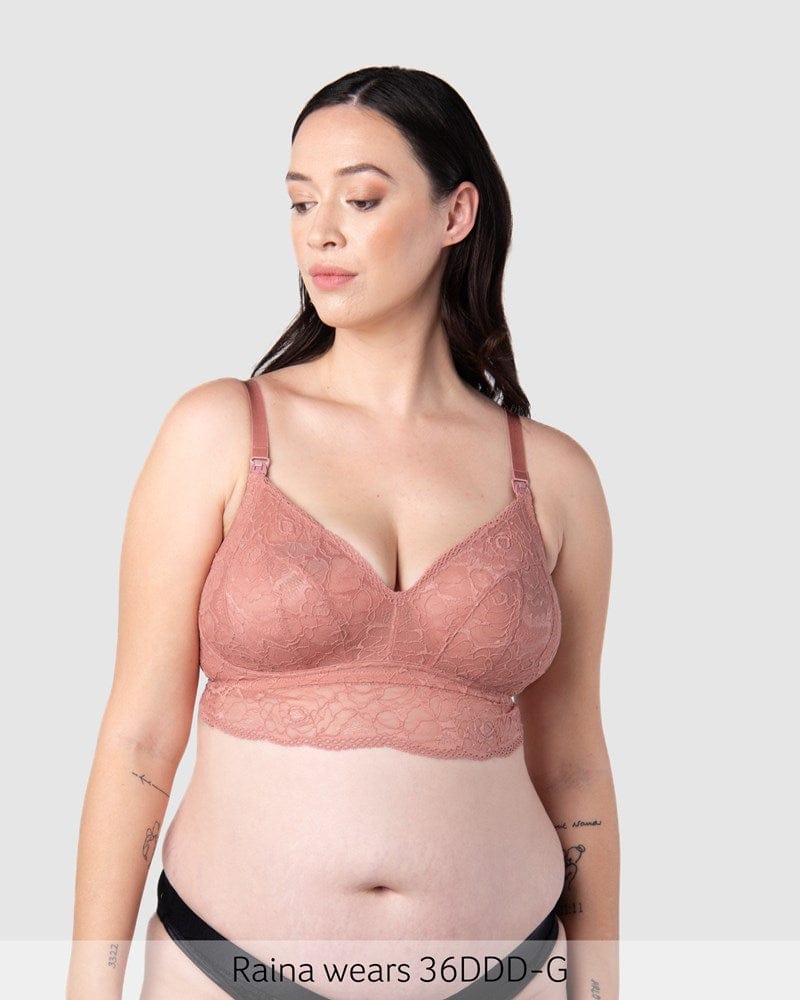 Hotmilk Heroine Multifit Nursing Bralette - Rose Rose