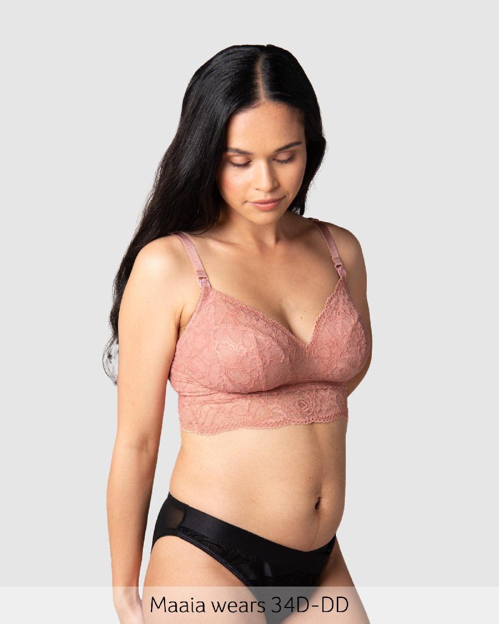 hotmilk Heroine Multifit Nursing Bralette - Rose Rose