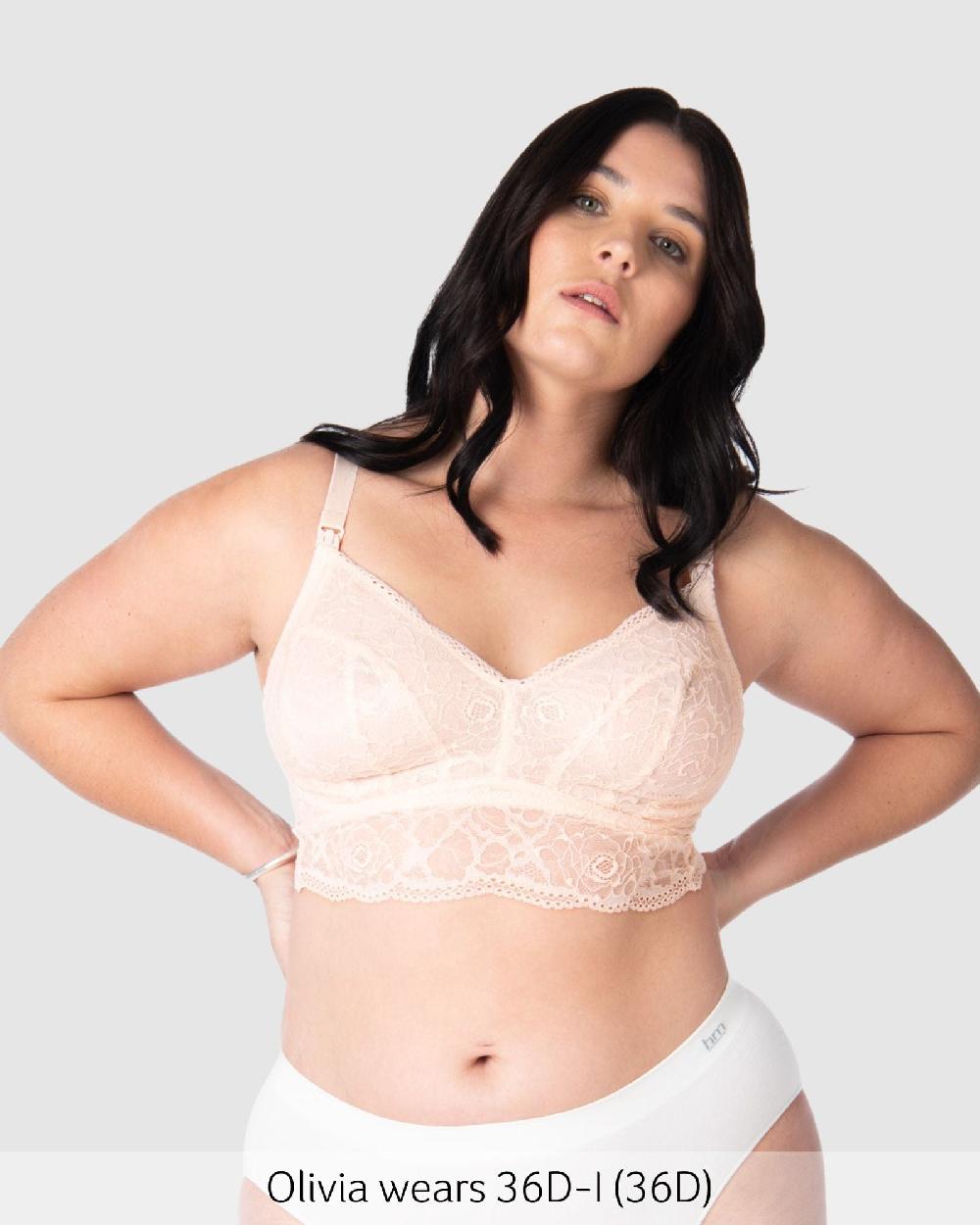 hotmilk Heroine Multifit Nursing Bralette - Shell Shell