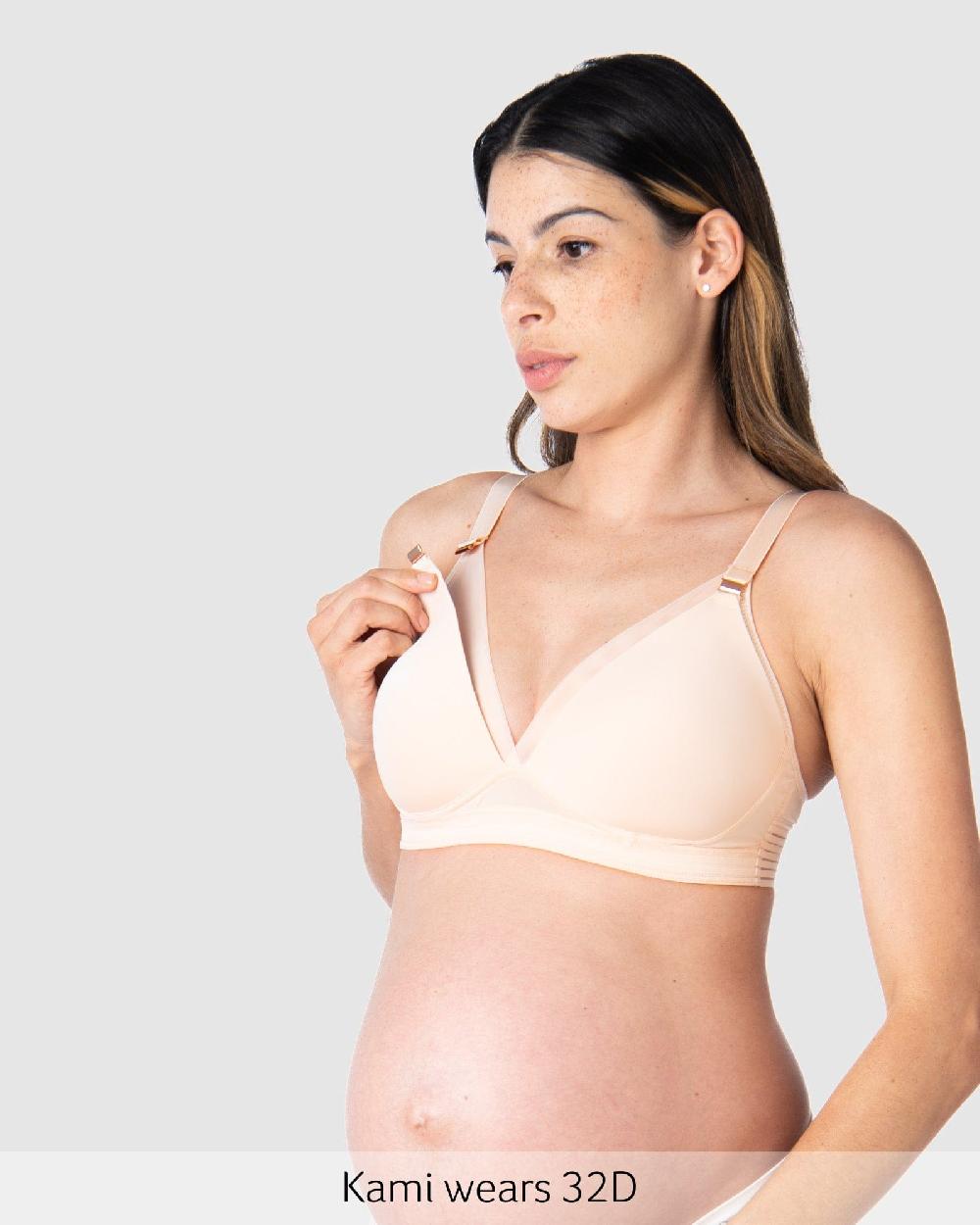 Hotmilk Ambition T-Shirt Nursing Bra - Shell Shell