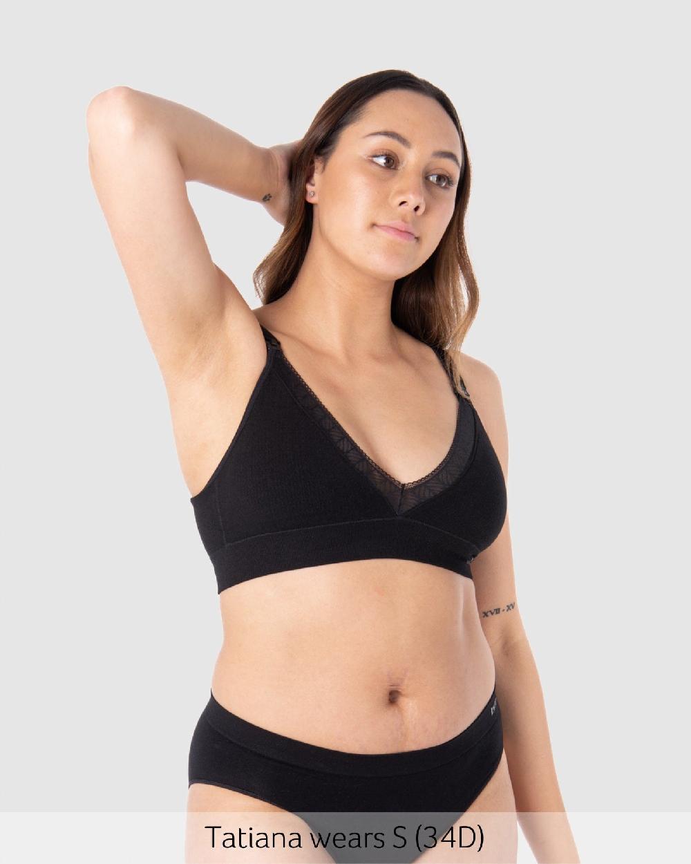hotmilk Caress FlexFit Nursing Bra - Black Black