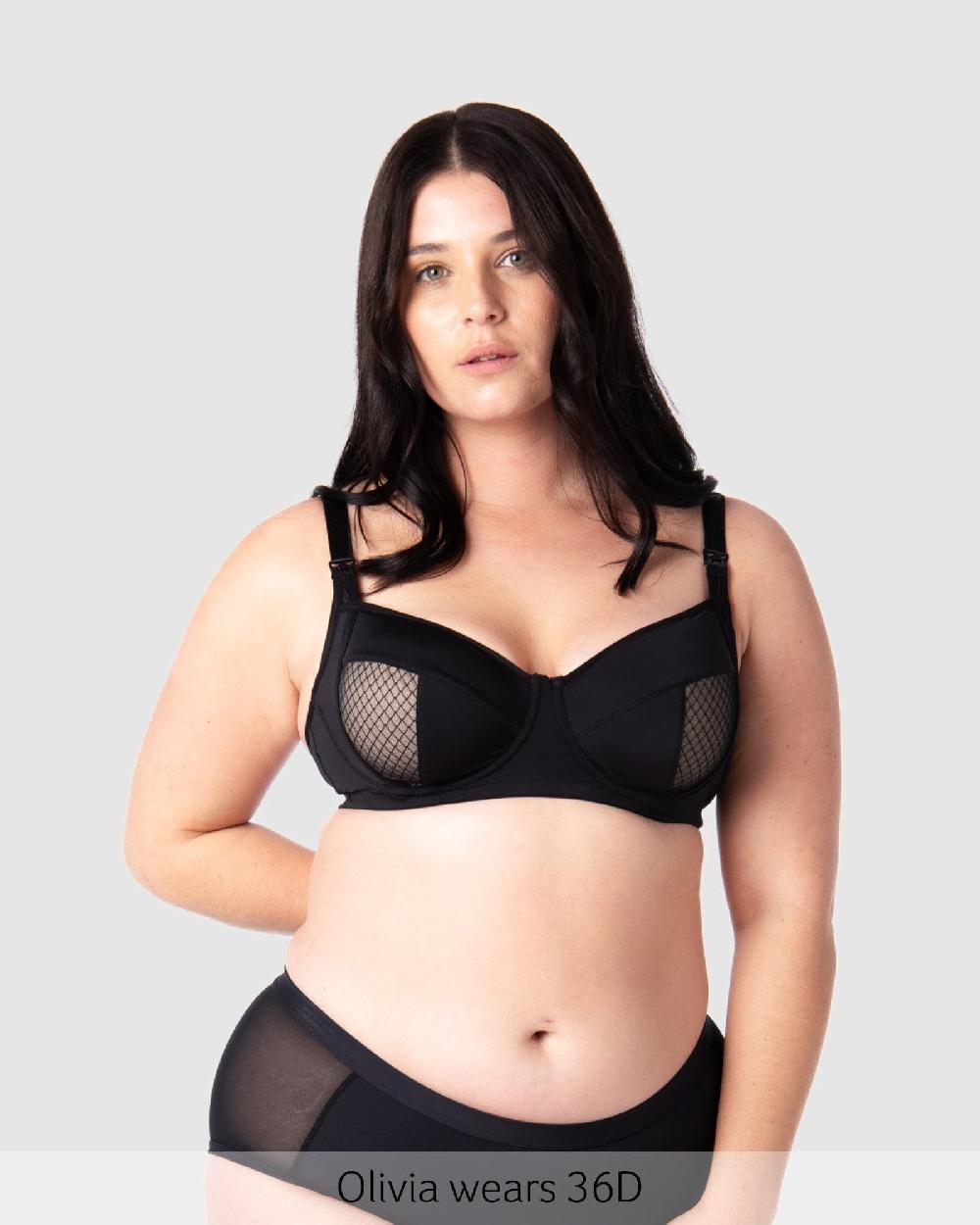 hotmilk Enlighten Balconette Nursing Bra - Black