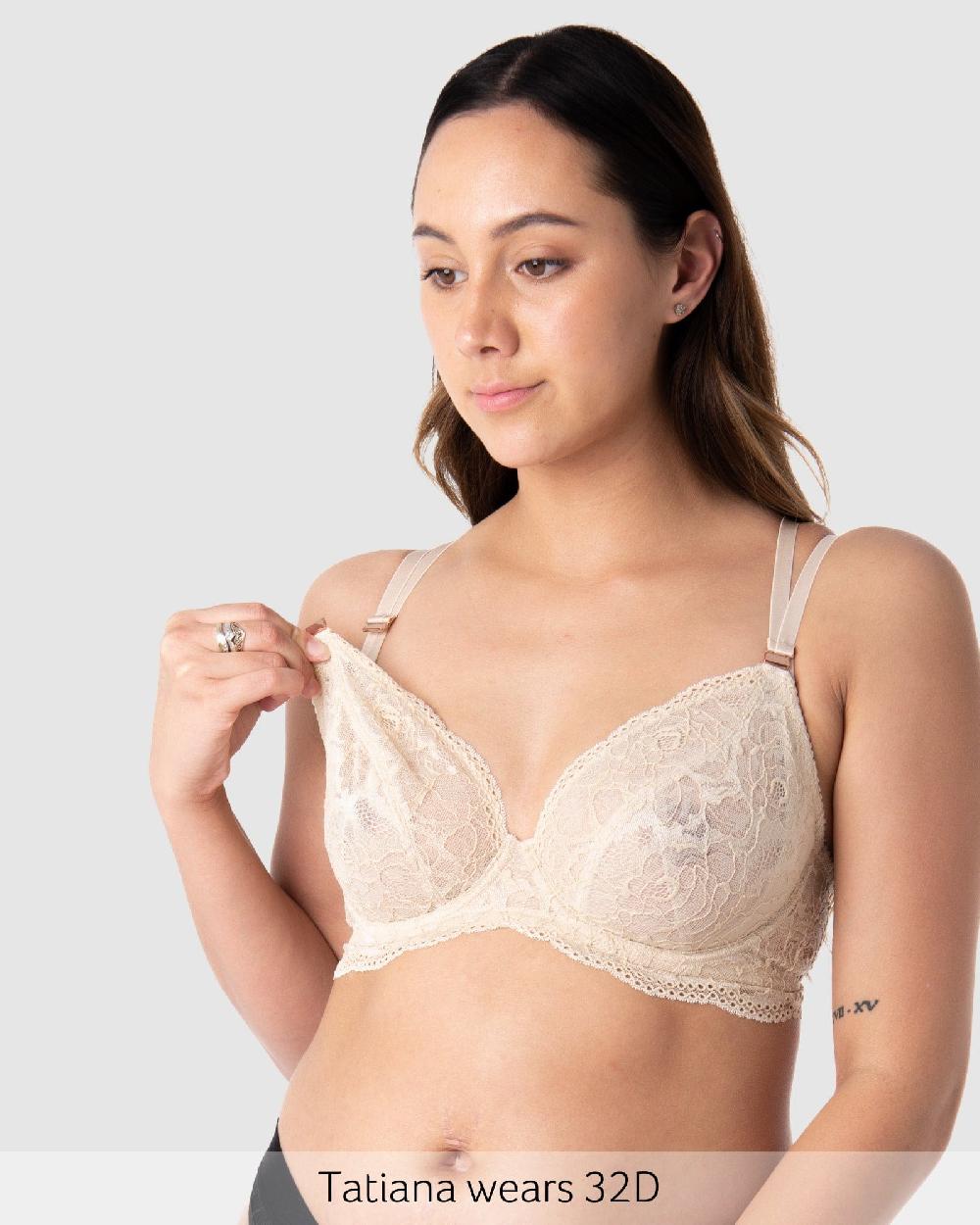 Hotmilk Heroine Plunge Nursing Bra - Sand Sand